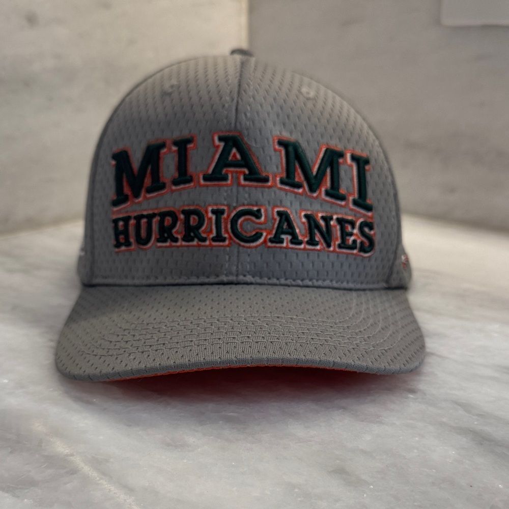 DYME LYFE University of Miami Hurricanes SnapBack perforated baseball Cap Hat